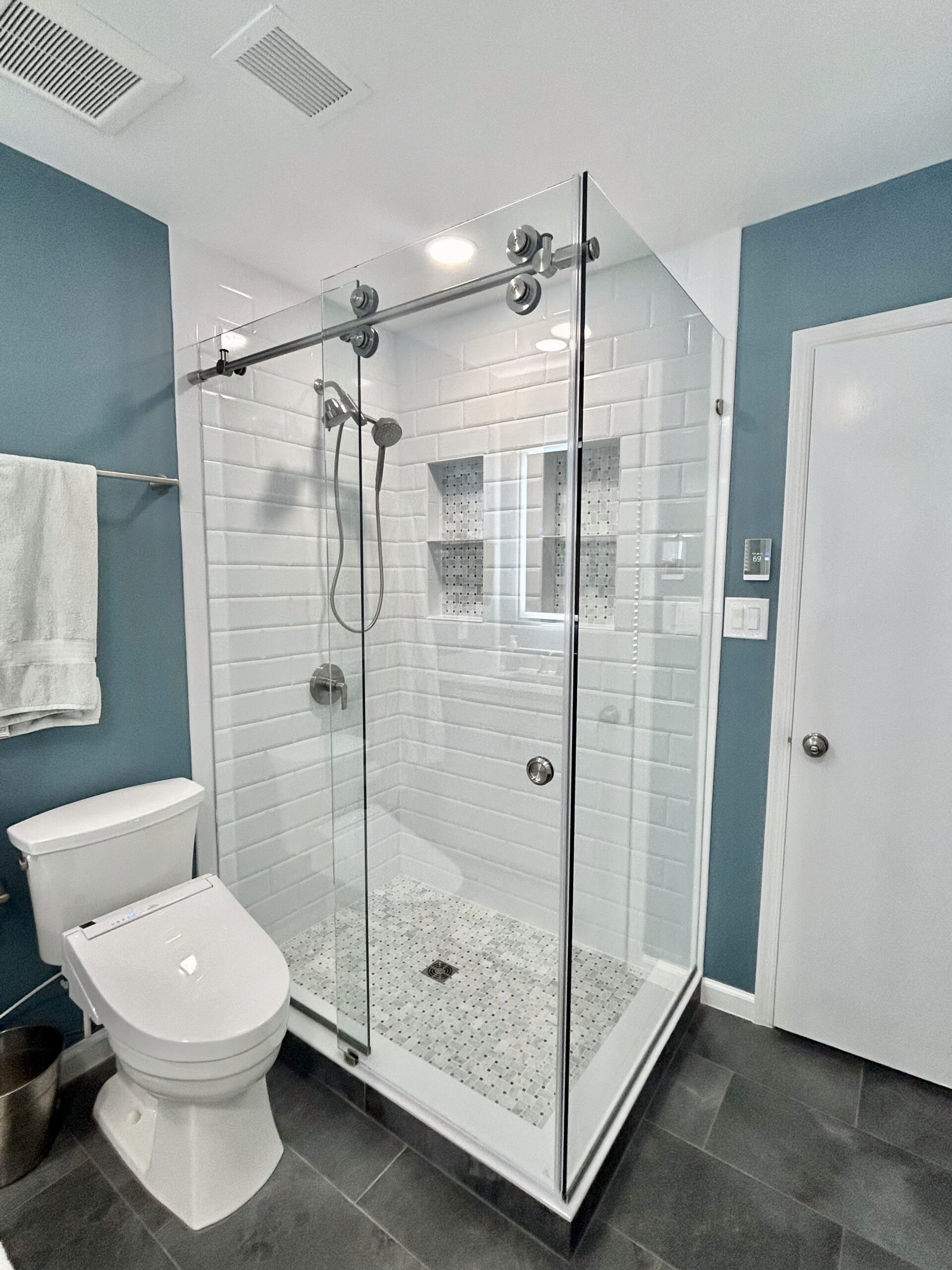 Copy of Frameless Sliding Shower Door in Woodburn - Falls Church Frameless Shower Door