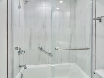 Double Sliding Shower Door in Chevy Chase