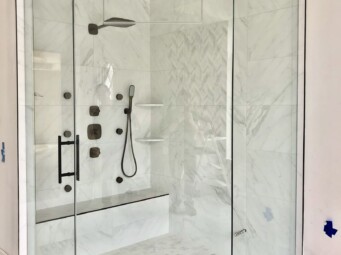 Steam Unit Glass Shower Enclosure